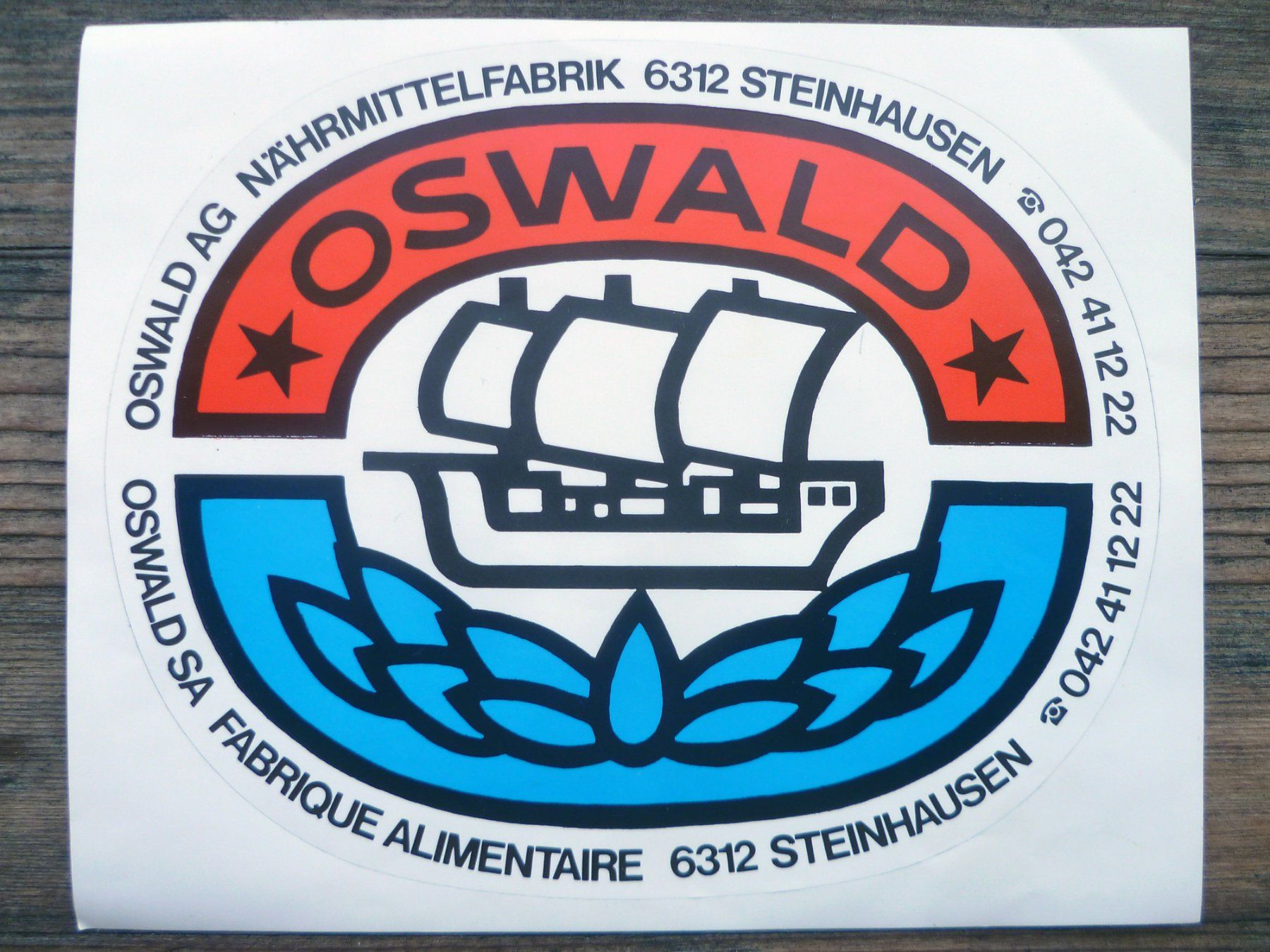 Sticker: Oswald Nährmittel Aufkleber – Nuovo (secondo la descrizione) da Aarau venduto da Rdodger
