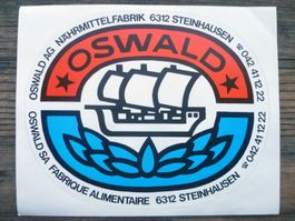 Oswald Nährmittel Aufkleber