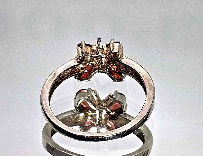 Ringe: Fingerring Sterlingsilber mit Steinen – Neu (gemäss Beschreibung) aus Zug von urzeit 6