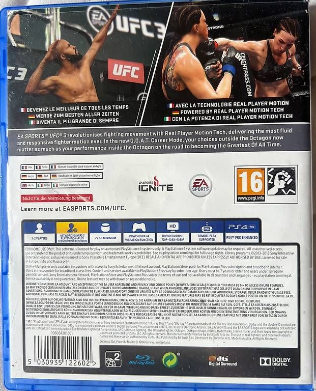 Giochi: UFC 3 PS4 – Usato da Kaiseraugst venduto da nic_ks5t 1