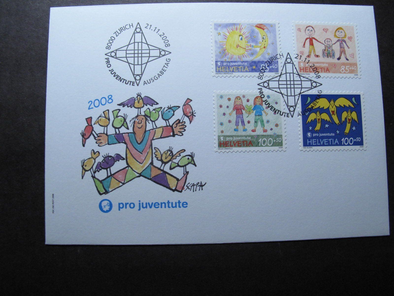 Tutti i francobolli: CH 2008 Issue 4 FDC – Usato da Wil SG venduto da fva01 2