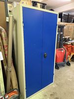 schöner tiefer Metallschrank 100x45xH200cm