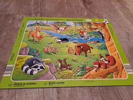 Puzzle Waldtiere, 10 Teile - Ideal für kleine Kinder!