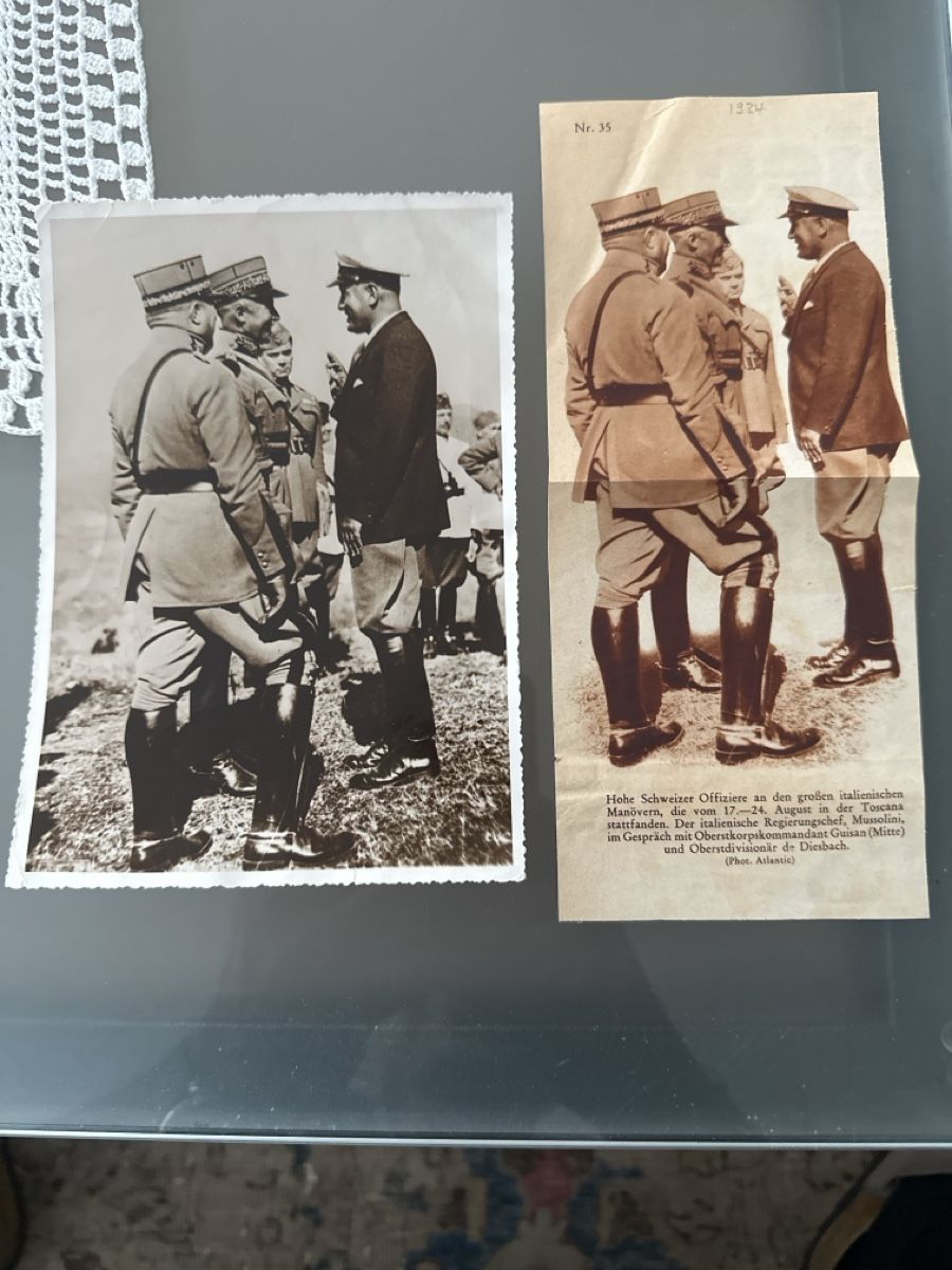 Foto & Immagini: General Guisan / Mussolini – Usato da Morbio Inferiore venduto da Ecod