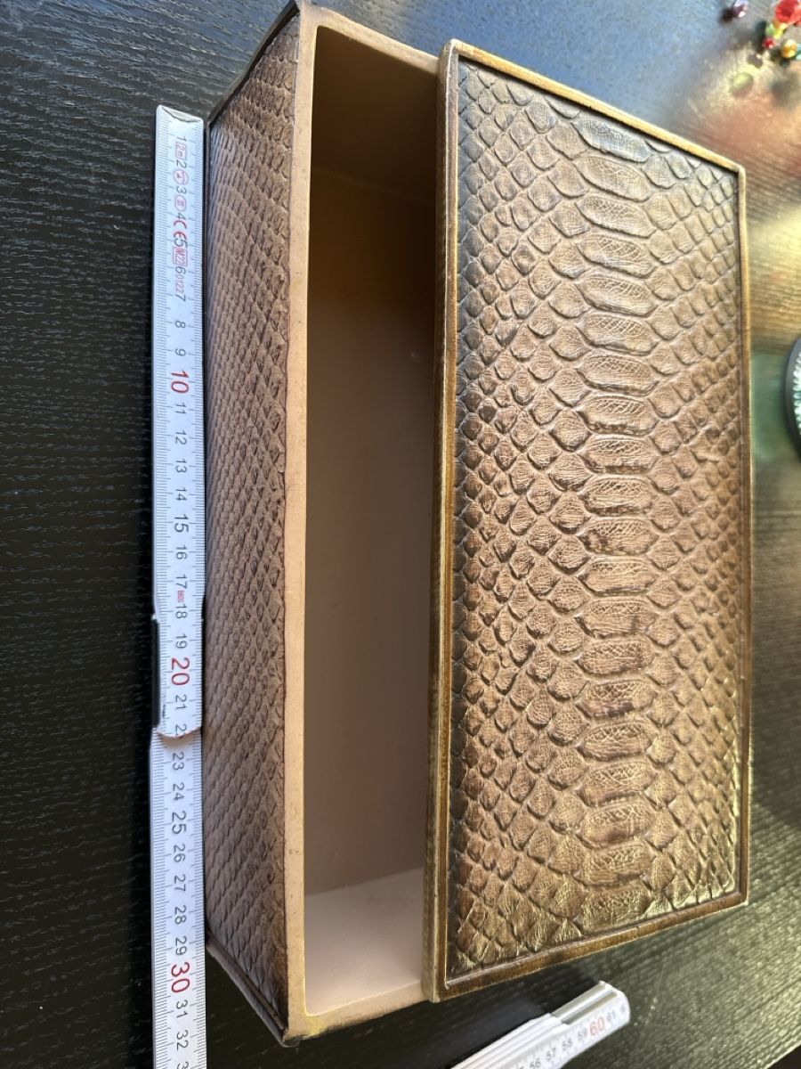 Altro in Decorazioni & Accessori: Vintage Snake Embossed Box - Unique Chic Storage for Your Tr – Usato da Zürich venduto da Jomed6 1