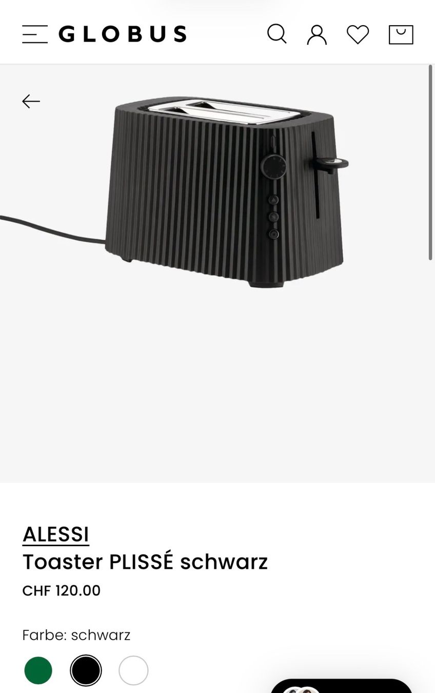 Alessi Elettrodomestici da cucina: Alessi toaster Plisse – Usato da Küsnacht ZH venduto da jda_6kry 1