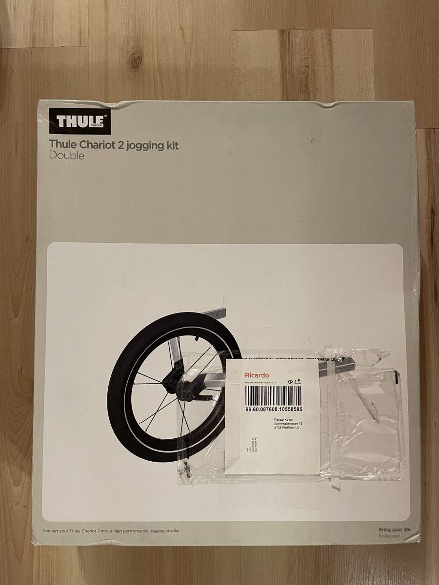 Thule Kinderwagen: Thule Chariot 2 jogging kit Double – Neu (gemäss Beschreibung) aus Pfeffikon LU von kov_mp6w