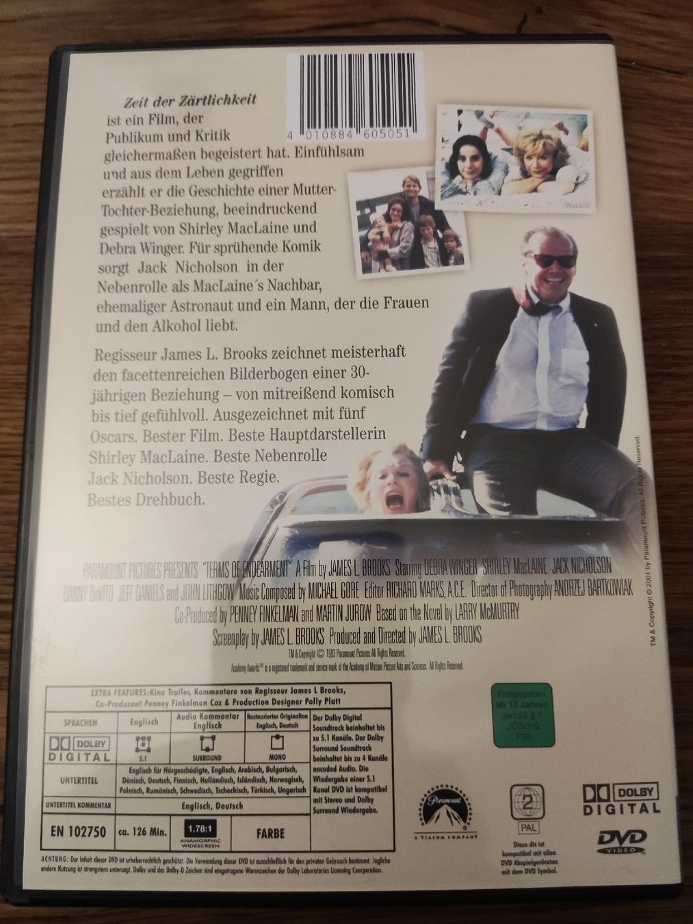 Tutti i DVDs: Zeit der Zärtlichkeit - Jack Nicholson, Shirley MacLa. DVD – Usato da Oberembrach venduto da giu_7ksd 1