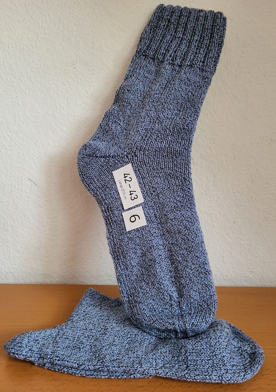 Calze: Socken 42-43 handgestrickt Nr6 – Nuovo e nell'imballaggio originale da Winterthur venduto da Baer49