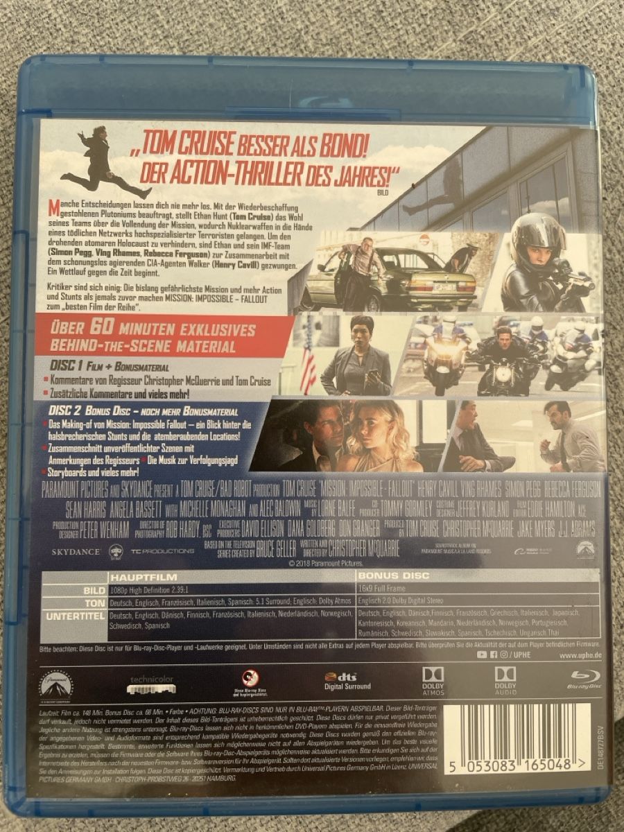 Tous les DVDs: Mission:Impossible Fallout – D'occasion à Moosseedorf par Mojash3 1