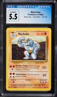 Vintage 1999 Pokemon Base Set Machoke #34 CGC 5.5 EX+