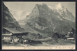 Grindelwald, Ortspartie mit Fiescherwand