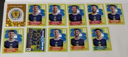 Panini WM 2026 -Schottland Set 11 Stk inkl Wappen & Teambild