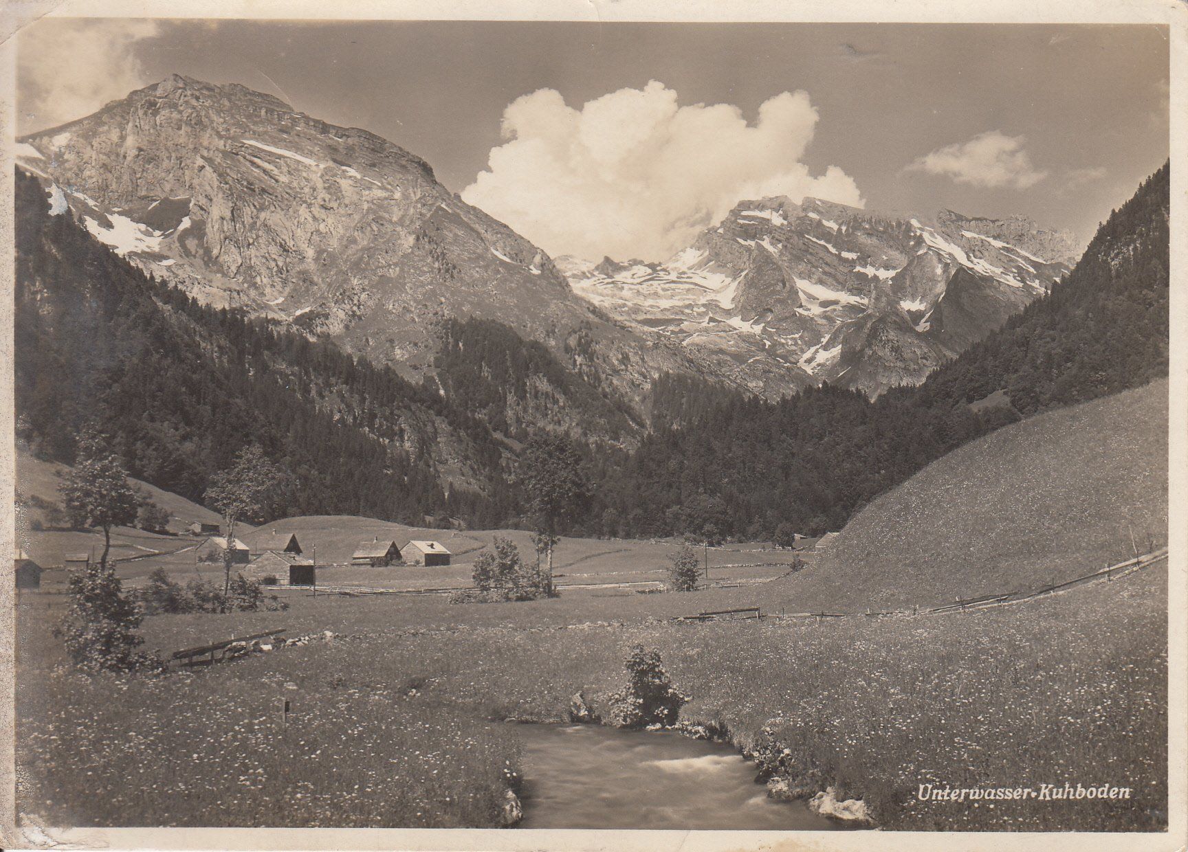 Cartoline postali: Kuhboden Unterwasser 1938 – Usato da Bürglen TG venduto da StampGraf
