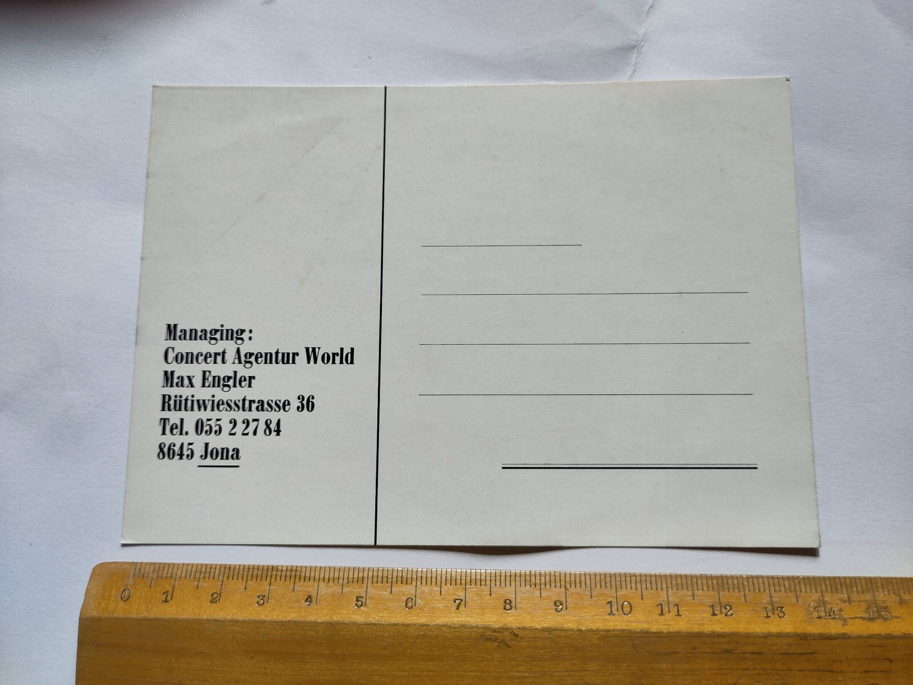 Cartoline postali: The Harpoons, Jona – Usato da Schaffhausen venduto da RolfMeister 1
