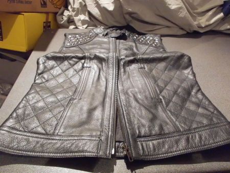 Gilet ca. Grösse S, Black Secret, verziert