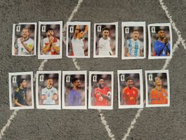 Fussball Sticker Coca-Cola Set 12 Spieler alle!