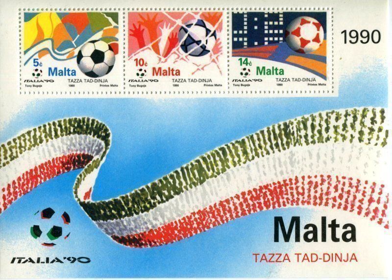 Tous les timbres: Block "Fussball". Malta – Neuf avec emballage d'origine à Basel par Butsch5