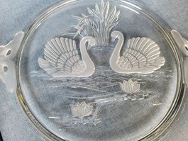 Tortenteller aus Glas