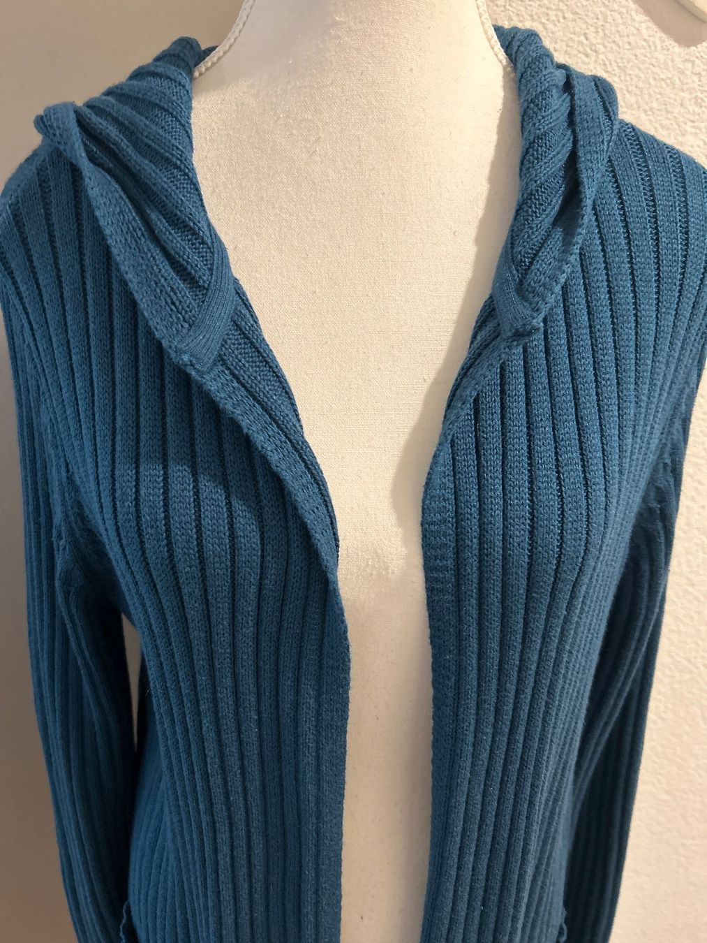 Giacche: Kapuzenstrickjacke petrol  von bpc selection Gr. 40/42 – Nuovo (secondo la descrizione) da Brunnen venduto da Nala2929 3