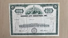 Historische Wertpapiere: Quaker City Industries Inc, 1968