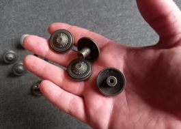 10x Schwarzer Griff Schubladenschrank, Kommode