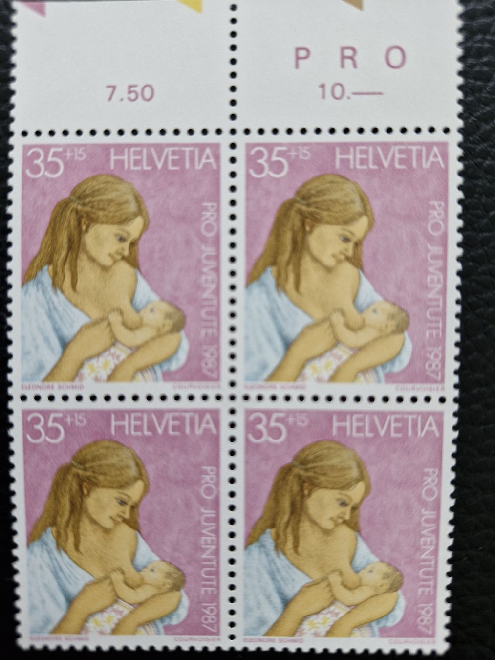 Tutti i francobolli: Pro Juventute 1987, Viererblock, Top! postfrisch – Nuovo (secondo la descrizione) da Frauenfeld venduto da Kasico 2
