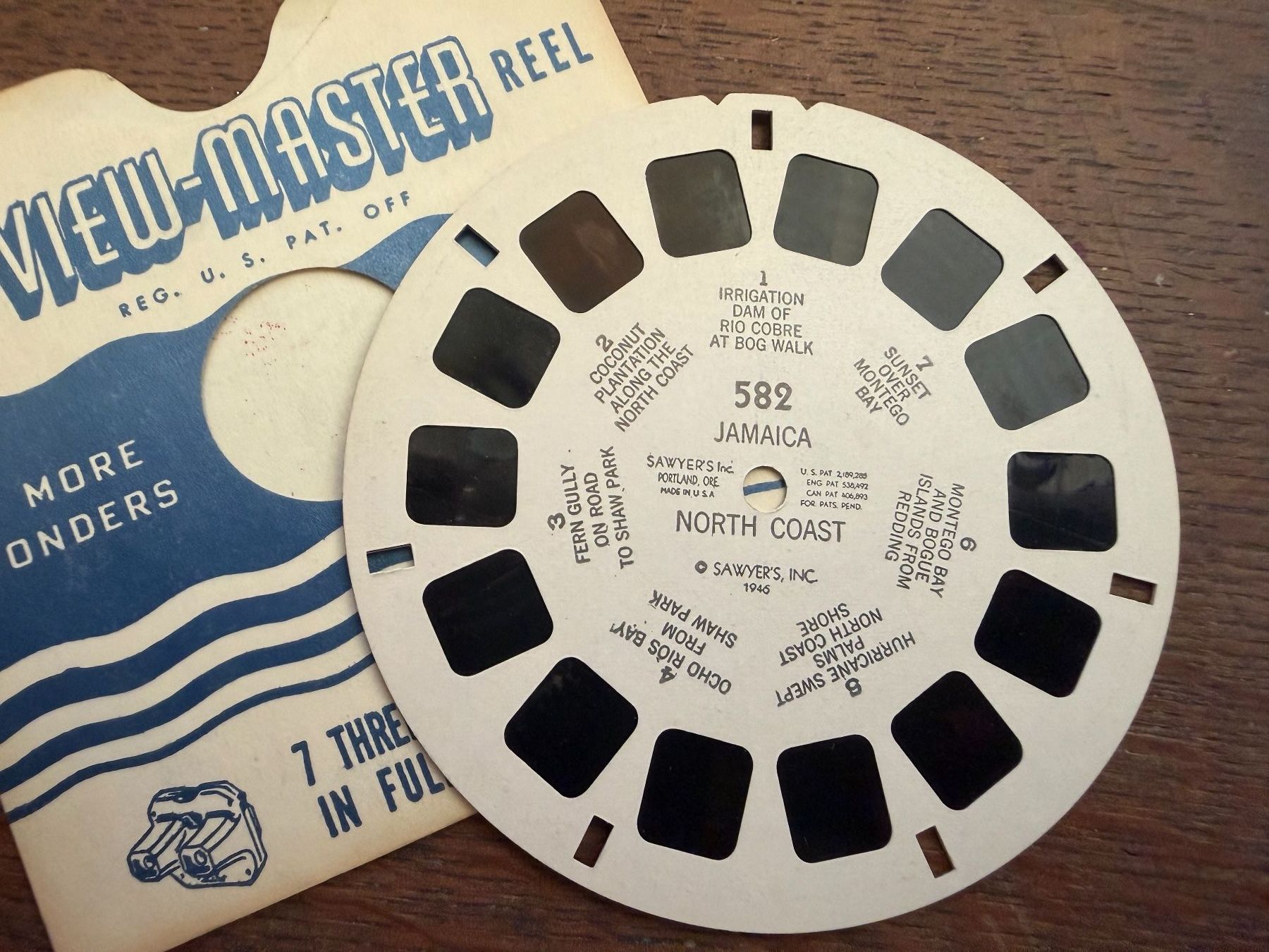 View-master Giocattoli: View-Master 3D: Nr. 582 JAMAICA North Coast – Usato da Tegerfelden venduto da siebenmacky