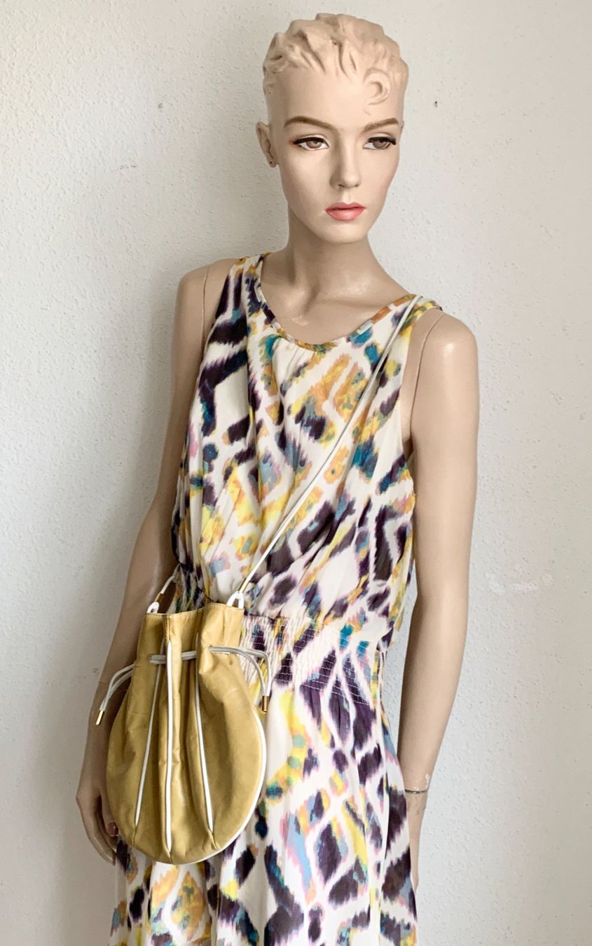 Vestiti: Sommer Kleid mit Leder Taschenbeutel – Usato da Kloten venduto da Nephty 3
