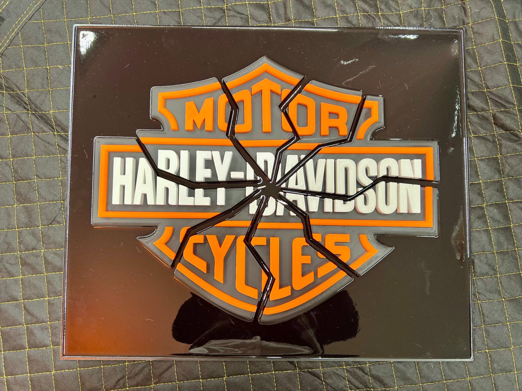 Dipinti: HARLEY DAVIDSON CRASH 3D print artwork,Ltd.02/49,Certificate – Nuovo e nell'imballaggio originale da Le Mont-sur-Lausanne venduto da luxurylover