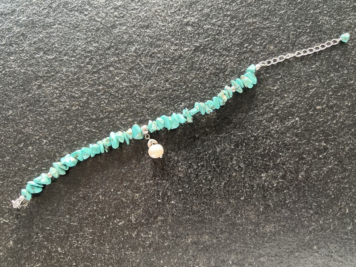 Bracciali & Braccialetti: Armband echte Türkis Steine und Perle – Nuovo e nell'imballaggio originale da HORGEN venduto da vladibarca10 3