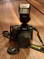 Nikon D7200 mit Speedlight SB-800 und Objektiv