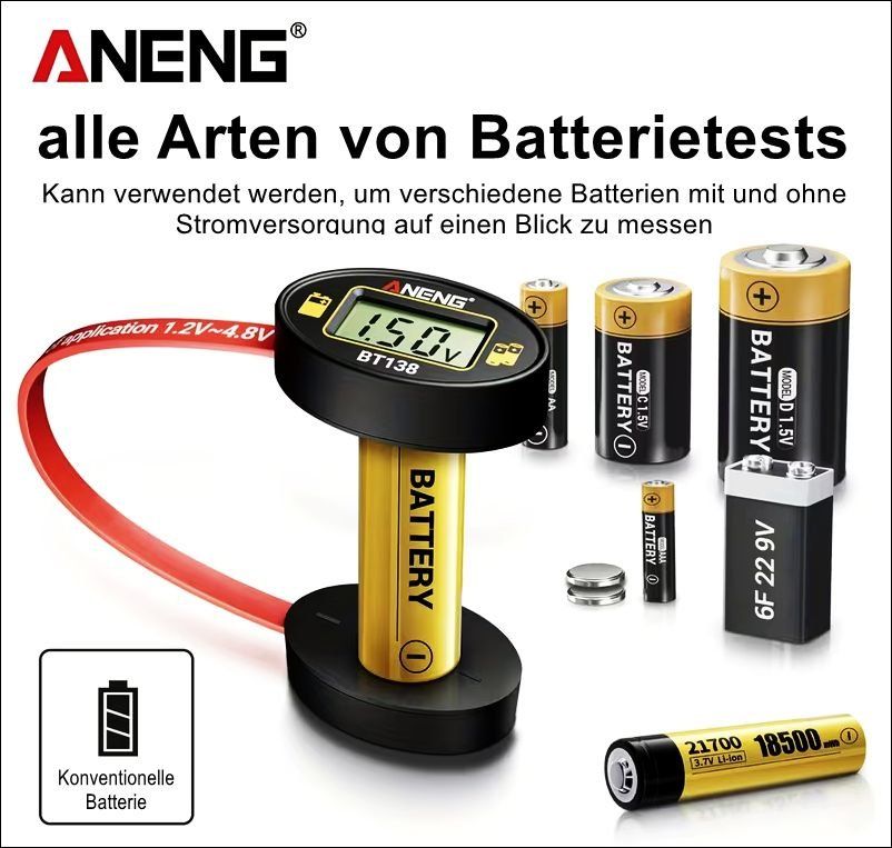 Misurare: Digitaler, flexibler und universaler Batterietester – Nuovo e nell'imballaggio originale da Windisch venduto da Vindonissa07 1