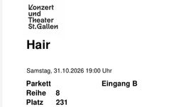 Musical Hair am 31.10. beste Plätze