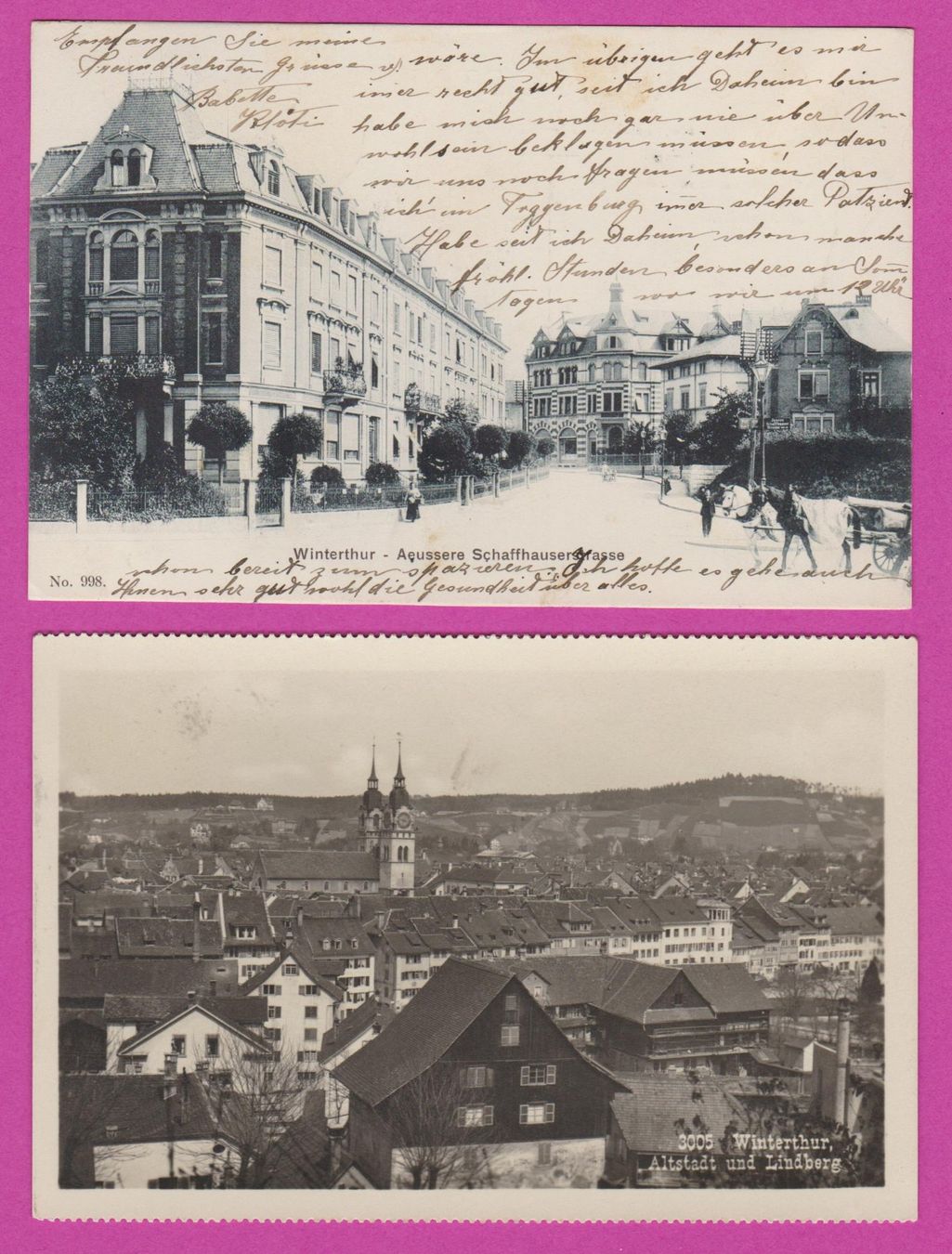 Ansichtskarten: Winterthur   Gyrenbad   :   Lot von 9 alten Ansichtskarten – Gebraucht aus Vitznau von Ropaku 4