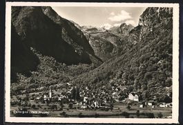 Cavergno /Valle Maggia, Panorama mit Ber