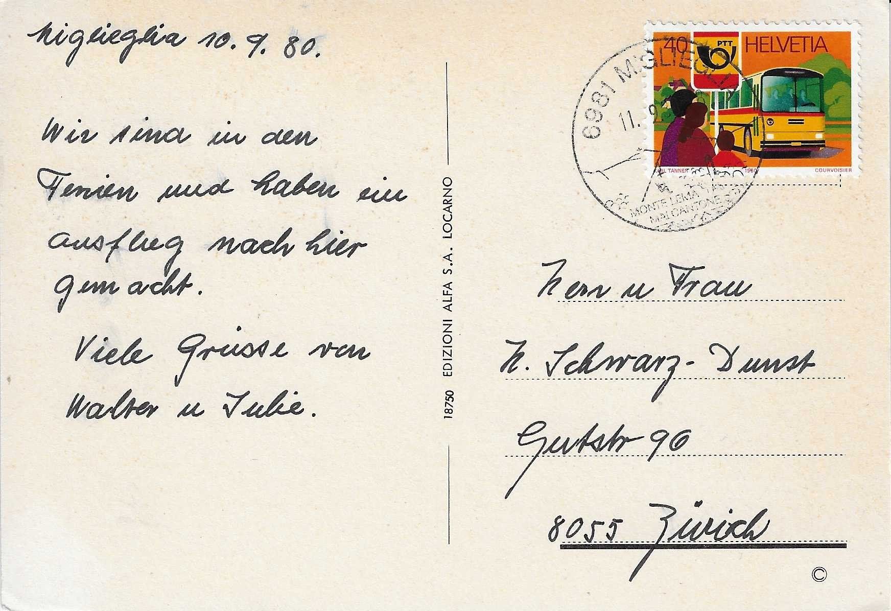 Cartes postales: Miglieglia TI – D'occasion à Rothrist par Stranglehold 1