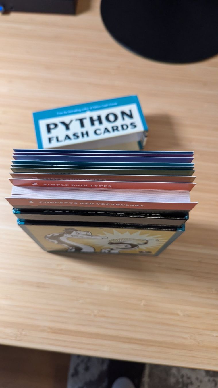 Sonstiger Schulbedarf: Python Flash Cards – Gebraucht aus Arni AG von  2