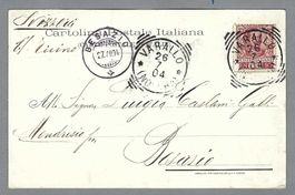 1904 VARALLO - BESAZIO, ALBERGO DELLA POSTA