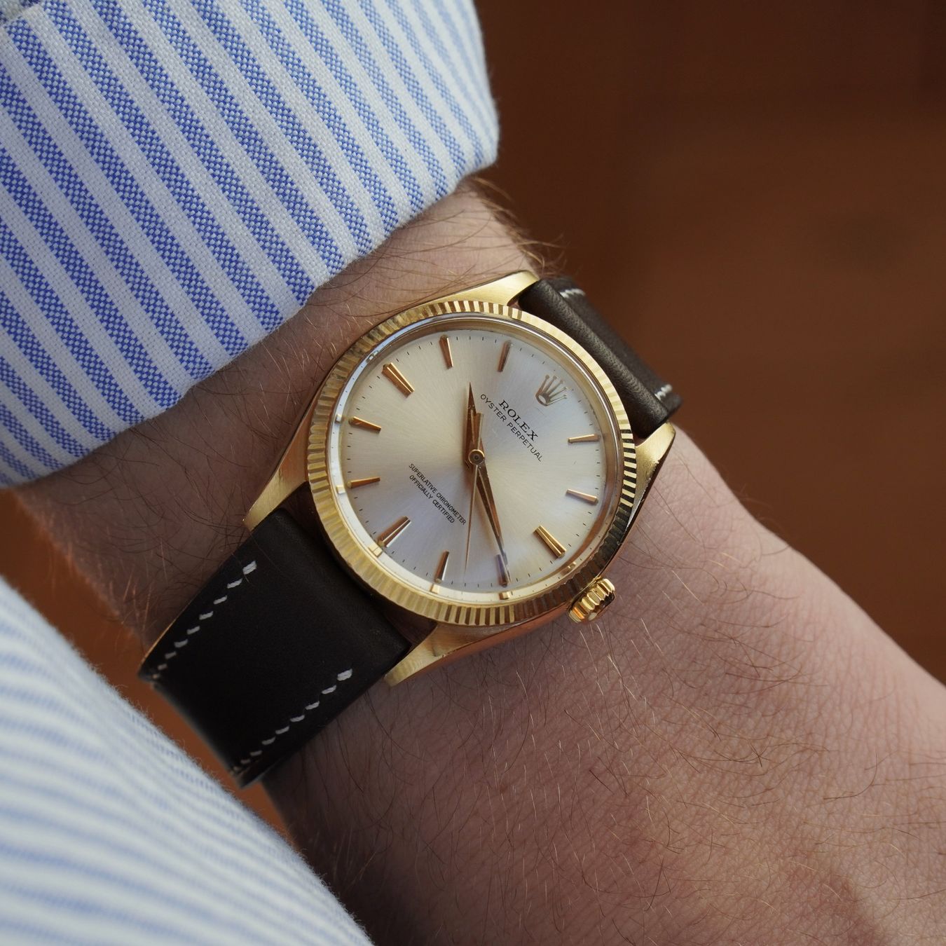 Rolex Montres: Rolex Oyster Perpetual 18k 34mm – D'occasion à Kreuzlingen par GRAFCLASSICS 1