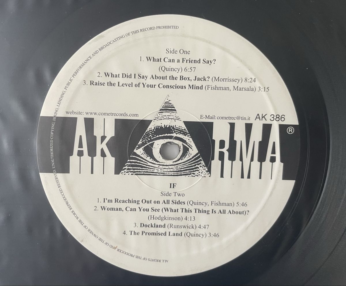 Dischi in vinile: IF - same  - AKARMA Vinyl LP -  – Usato da Olten venduto da Bluespapst 2