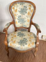 Sessel Louis Phillippe Toller moderner Stoff Lagerräumung