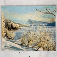 Jean (Jan) AFFELTRANGER (1874-1955) paysage hivernal huile