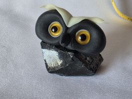 Eule Figur Naturstein Handgemacht einzigartig