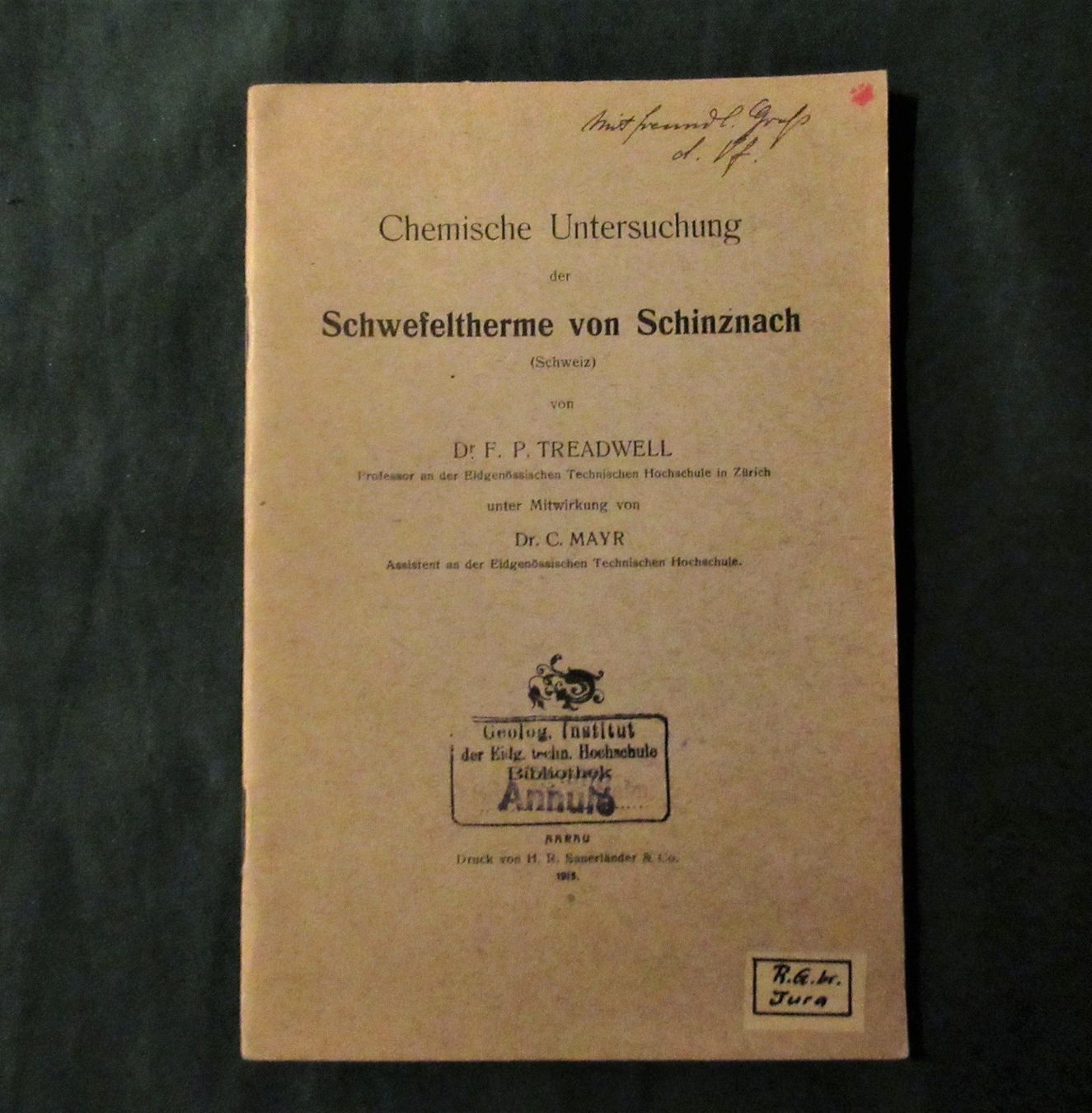 Libri: Schwefeltherme von Schinznach – Usato da Hedingen venduto da Protechnica