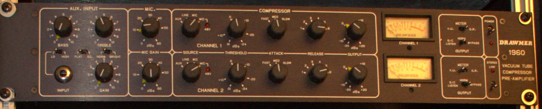 Console di mixaggio: Drawmer 1960 Tube Compressor/Preamp – Usato da Niederwangen BE venduto da inf_gsh6