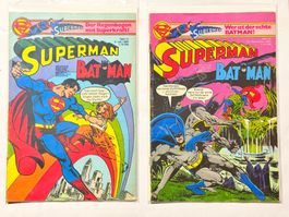 Superman/Batman Comic-Hefte, 1980, Nr. 14 und 26, Jahr 1980