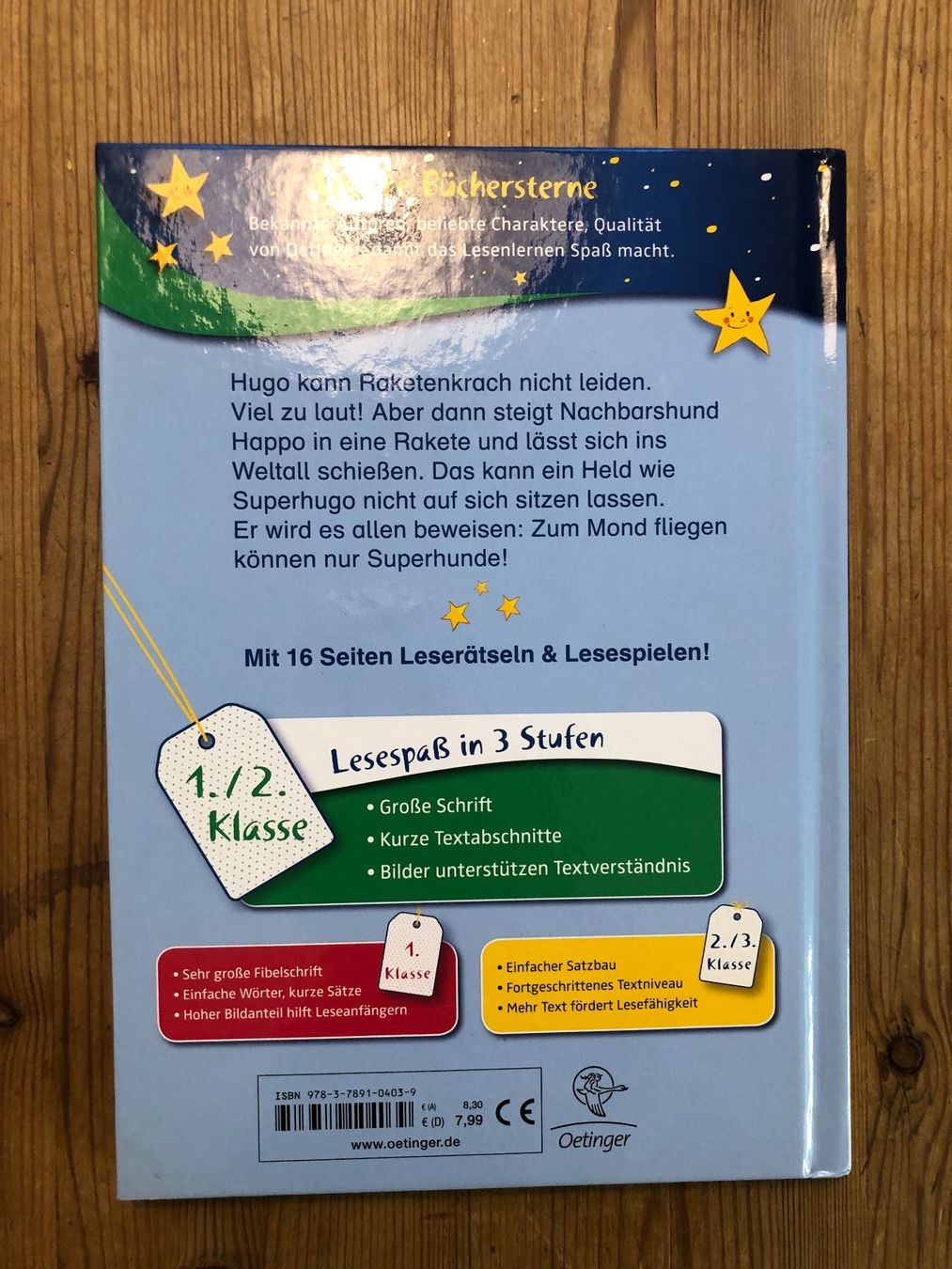 Libri: Superhugo Erstleser Buch mit Rätseln – Nuovo (secondo la descrizione) da Aarau venduto da arra7 4