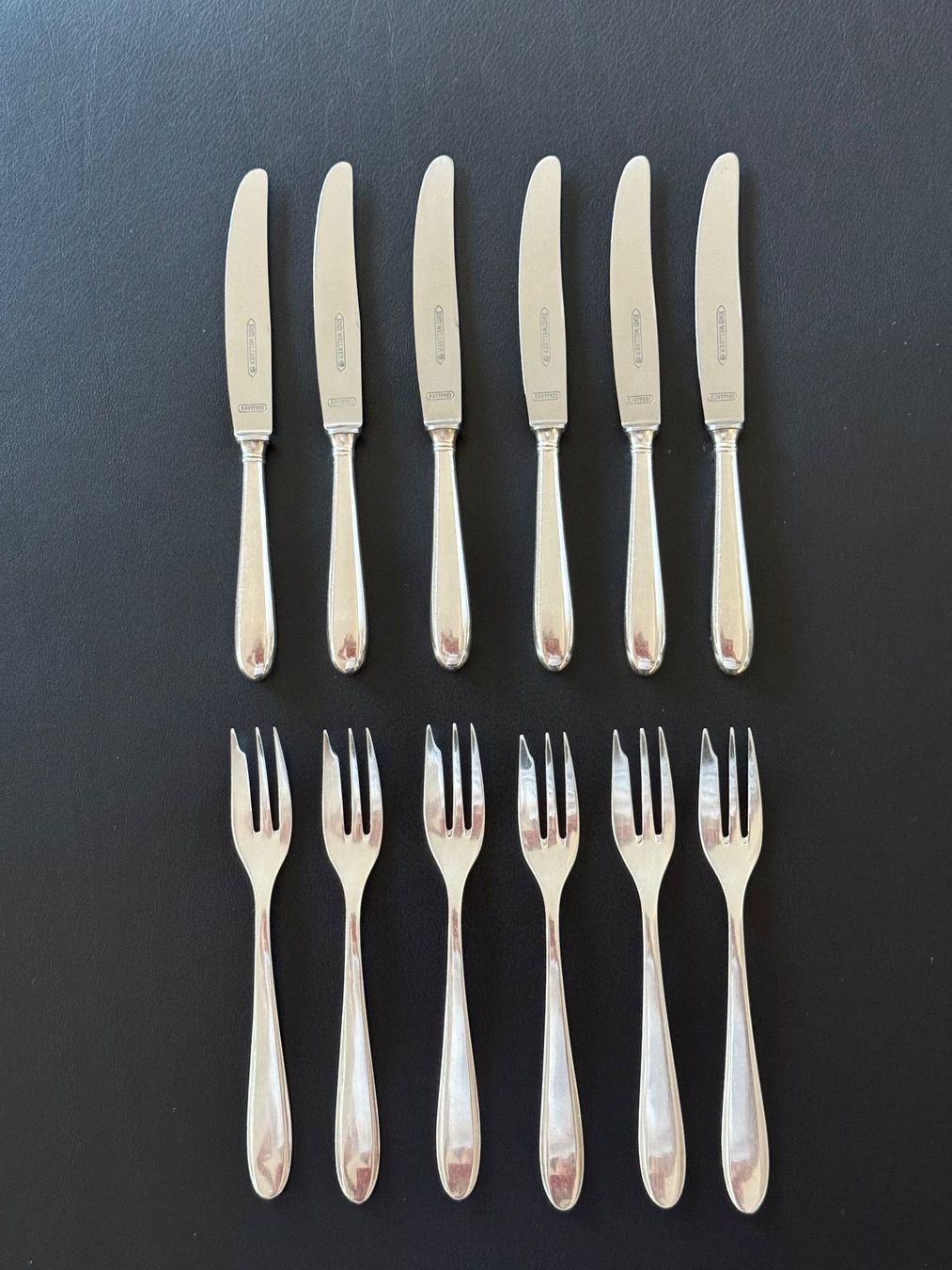 Set di posate: Wellner Besteckset, 12-teilig, versilbert – Usato da Zürich venduto da leo0105 1