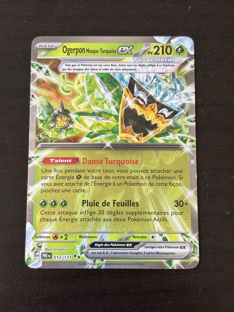 Pokémon Carte collezionabili: Carte Pokémon OGERPON PRE 012 fr – Nuovo (secondo la descrizione) da lausanne venduto da helderj